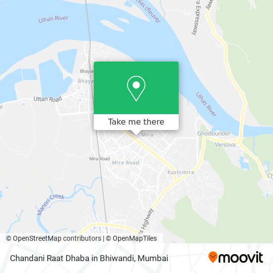 Chandani Raat Dhaba in Bhiwandi map