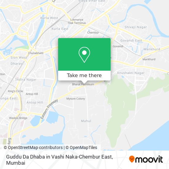 Guddu Da Dhaba in Vashi Naka-Chembur East map