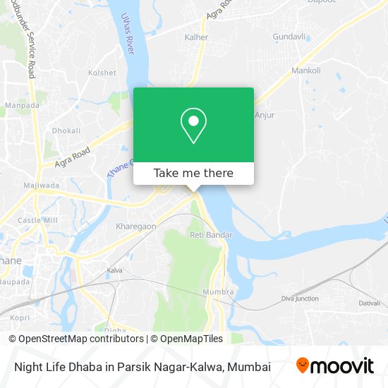 Night Life Dhaba in Parsik Nagar-Kalwa map