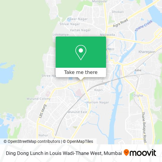 Ding Dong Lunch in Louis Wadi-Thane West map