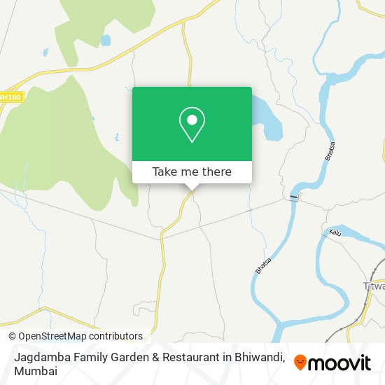 Jagdamba Family Garden & Restaurant in Bhiwandi, mumbai, Jagdamba Palace, Kalyan Padgha Road, Bhiwa map