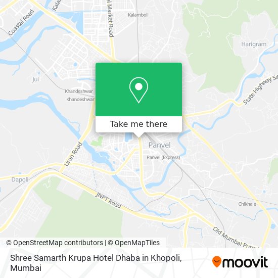 Shree Samarth Krupa Hotel Dhaba in Khopoli map