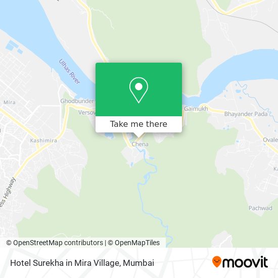 Hotel Surekha in Mira Village map