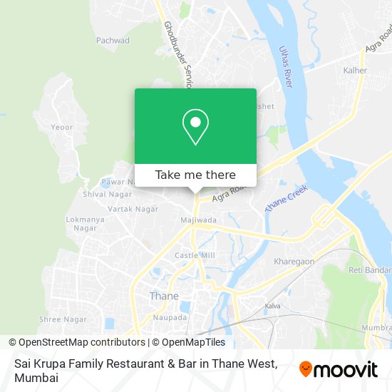 Sai Krupa Family Restaurant & Bar in Thane West map