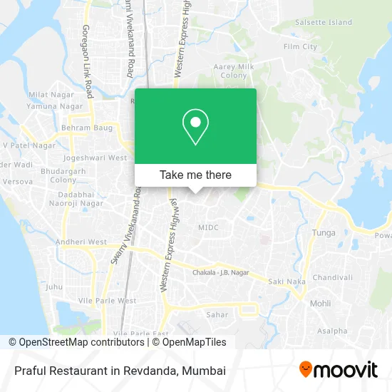 Praful Restaurant in Revdanda map