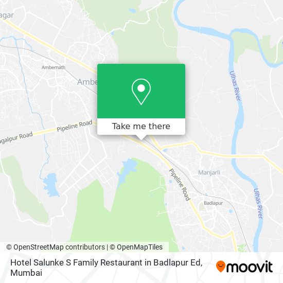 Hotel Salunke S Family Restaurant in Badlapur Ed map