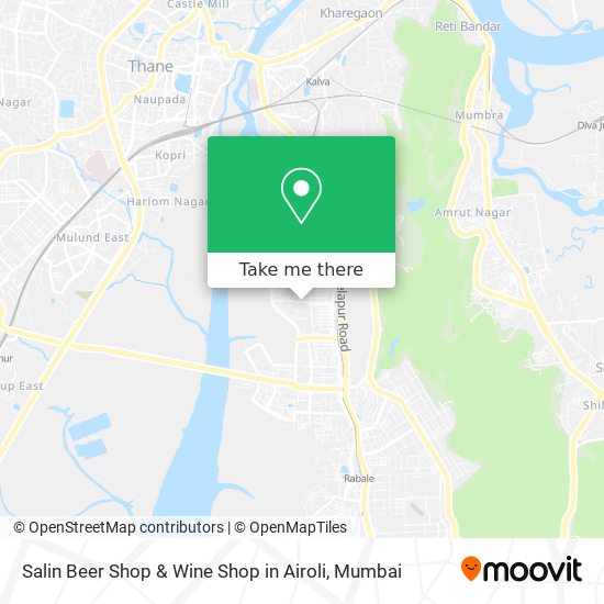 Salin Beer Shop & Wine Shop in Airoli map