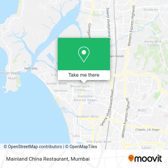 Mainland China Restaurant map