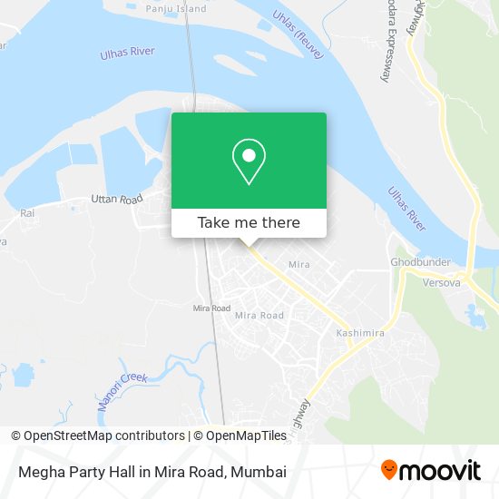 Megha Party Hall in Mira Road map