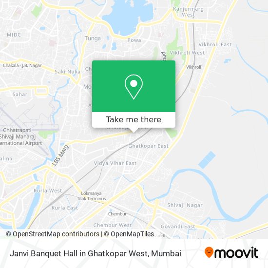 Janvi Banquet Hall in Ghatkopar West map