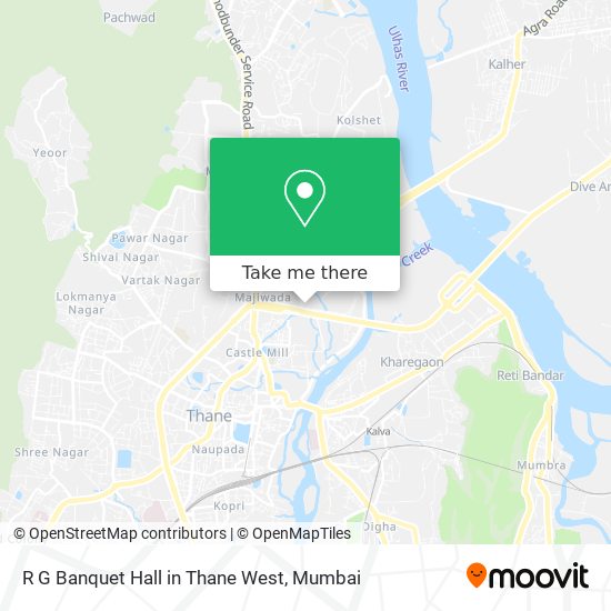 R G Banquet Hall in Thane West map