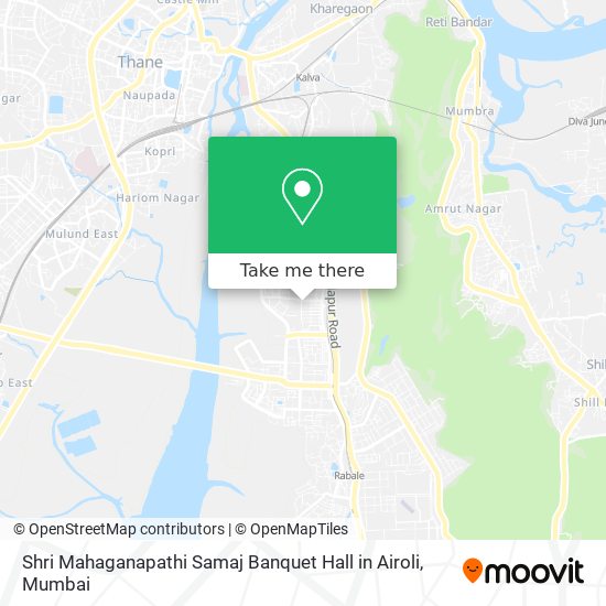 Shri Mahaganapathi Samaj Banquet Hall in Airoli map