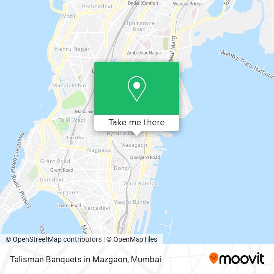 Talisman Banquets in Mazgaon map