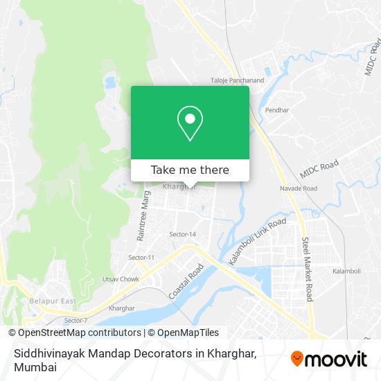 Siddhivinayak Mandap Decorators in Kharghar map