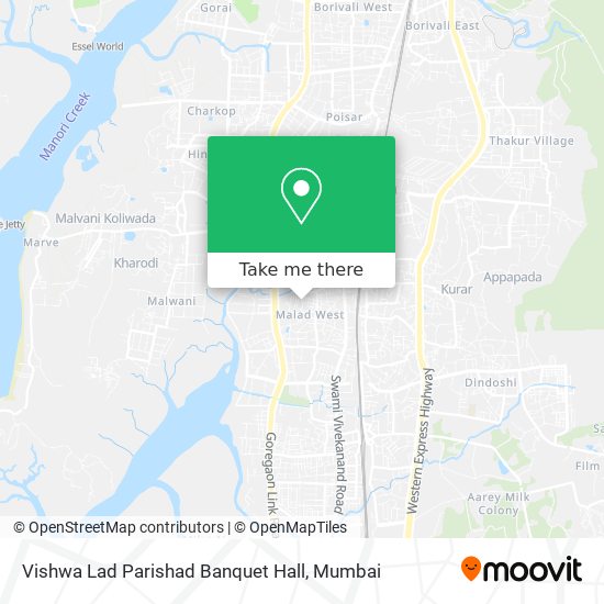 Vishwa Lad Parishad Banquet Hall map