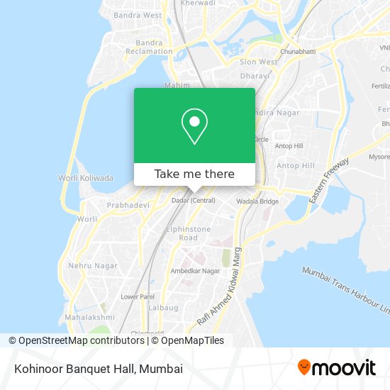 Kohinoor Banquet Hall map
