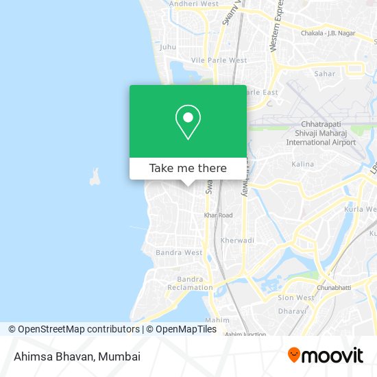 In Which Direction Mumbai Is Located How To Get To Ahimsa Bhavan In Vandre West By Bus Or Train?