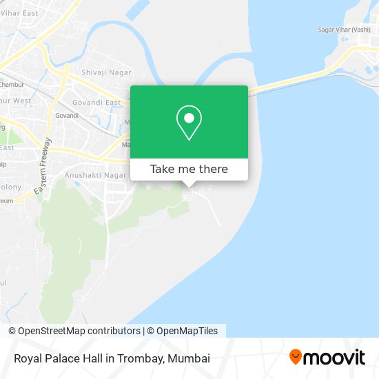 Royal Palace Hall in Trombay map