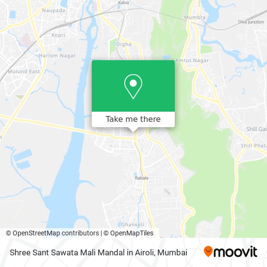 Shree Sant Sawata Mali Mandal in Airoli map