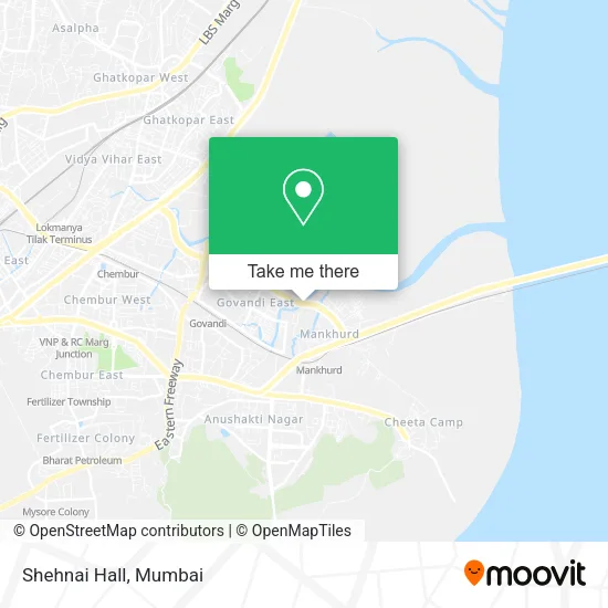 Shehnai Hall map