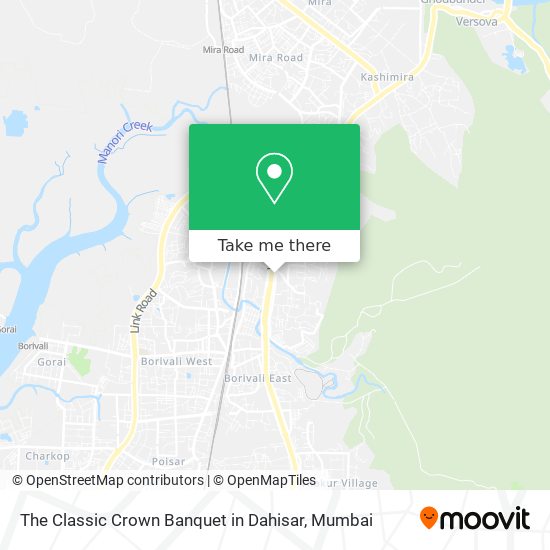 The Classic Crown Banquet in Dahisar map