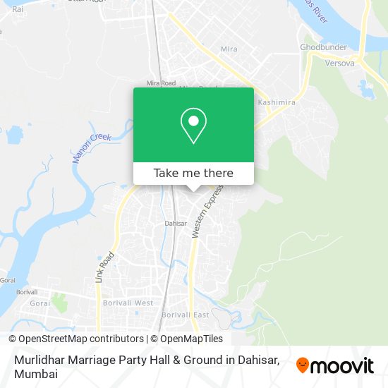 Murlidhar Marriage Party Hall & Ground in Dahisar map