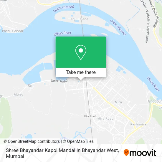 Shree Bhayandar Kapol Mandal in Bhayandar West map