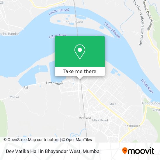 Dev Vatika Hall in Bhayandar West map