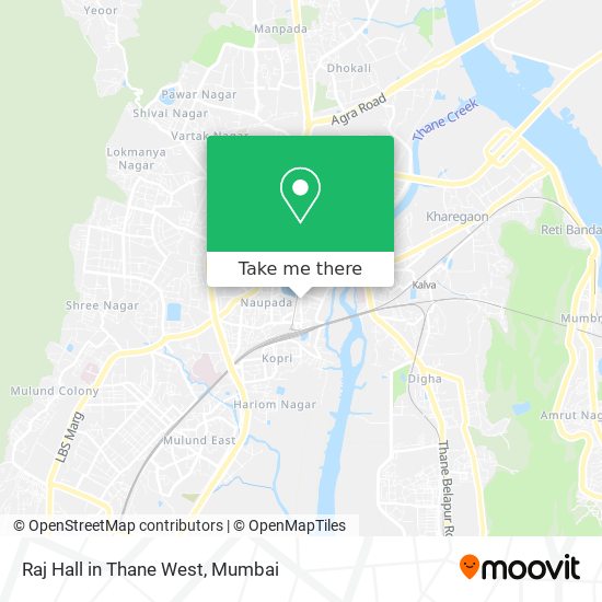 Raj Hall in Thane West map