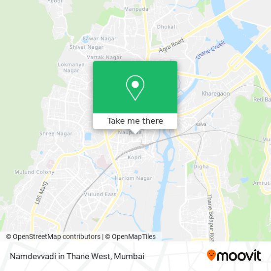 Namdevvadi in Thane West map