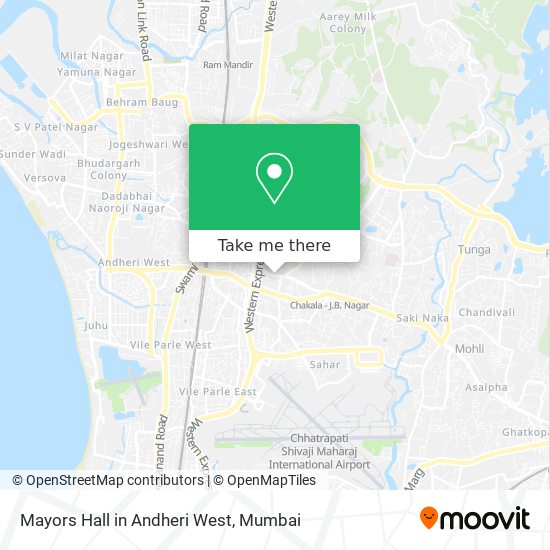 Mayors Hall in Andheri West map