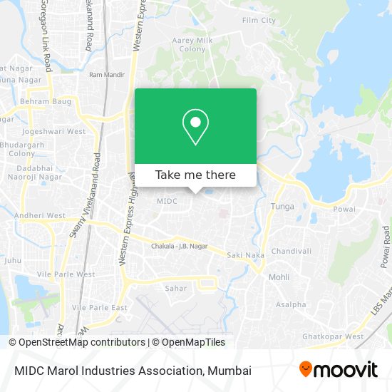 MIDC Marol Industries Association map