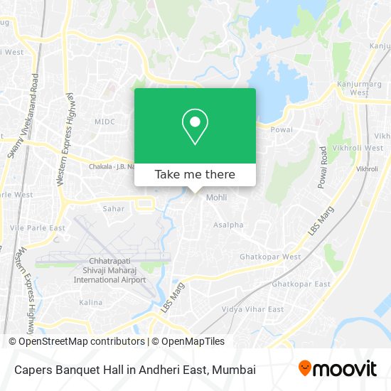 Capers Banquet Hall in Andheri East map