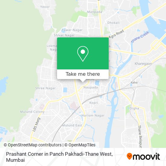 Prashant Corner in Panch Pakhadi-Thane West map