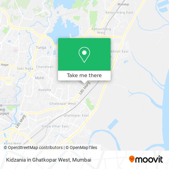 Kidzania in Ghatkopar West map