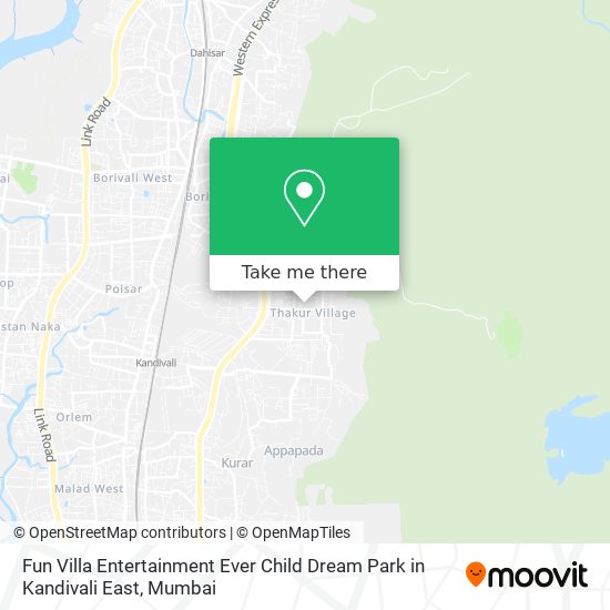 Fun Villa Entertainment Ever Child Dream Park in Kandivali East map
