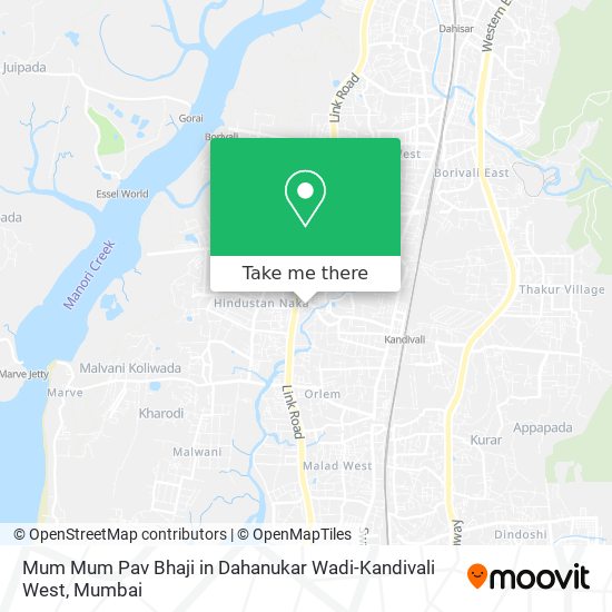 Mum Mum Pav Bhaji in Dahanukar Wadi-Kandivali West map