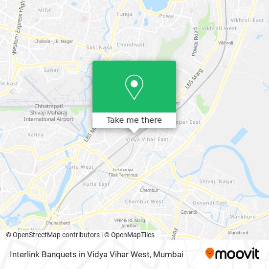 Interlink Banquets in Vidya Vihar West map