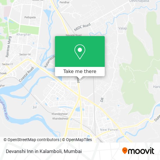 Devanshi Inn in Kalamboli map