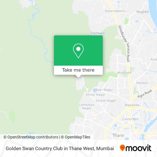 Golden Swan Country Club in Thane West map