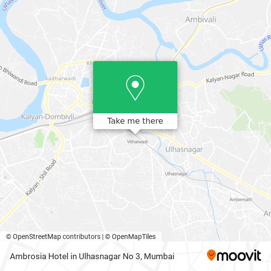 Ambrosia Hotel in Ulhasnagar No 3 map