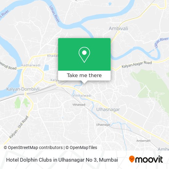 Hotel Dolphin Clubs in Ulhasnagar No 3 map