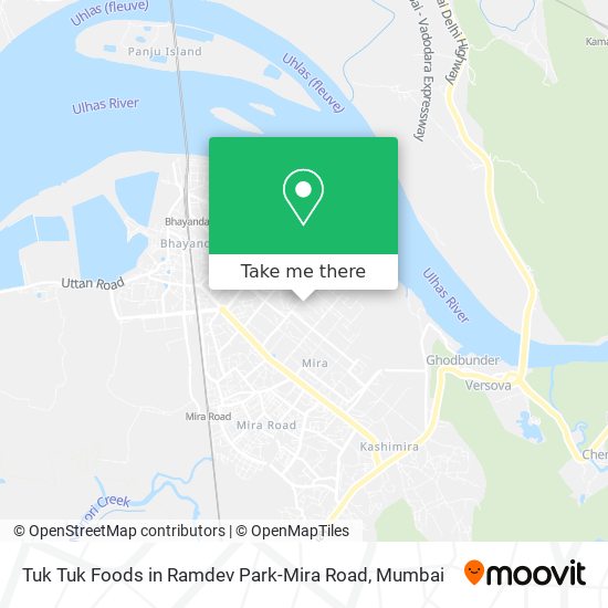 Tuk Tuk Foods in Ramdev Park-Mira Road map
