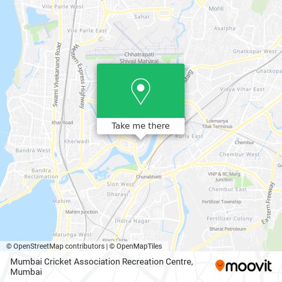 Mumbai Cricket Association Recreation Centre map