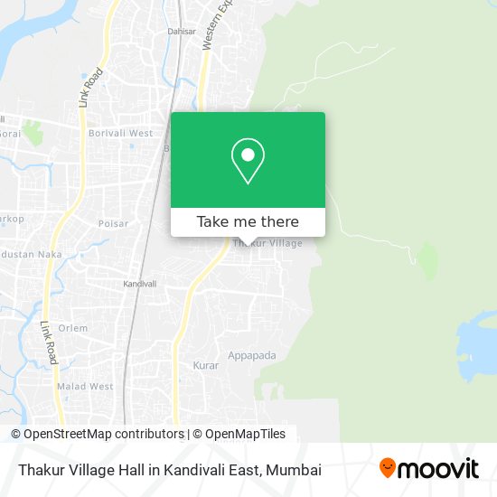 Thakur Village Hall in Kandivali East map