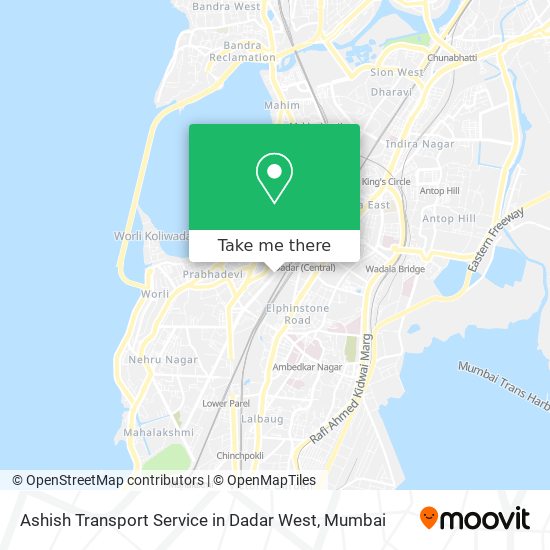 Ashish Transport Service in Dadar West map
