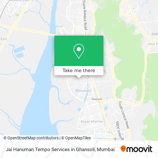 Jai Hanuman Tempo Services in Ghansoli map