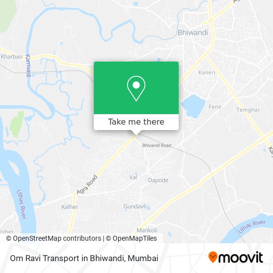 Om Ravi Transport in Bhiwandi map