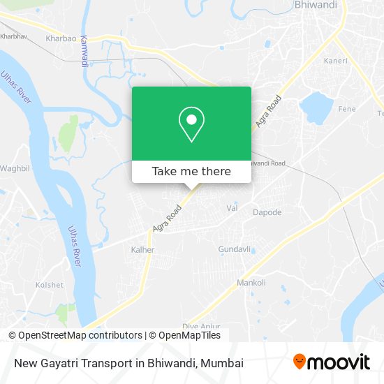 New Gayatri Transport in Bhiwandi map