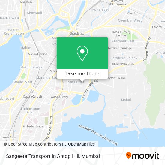 Sangeeta Transport in Antop Hill map
